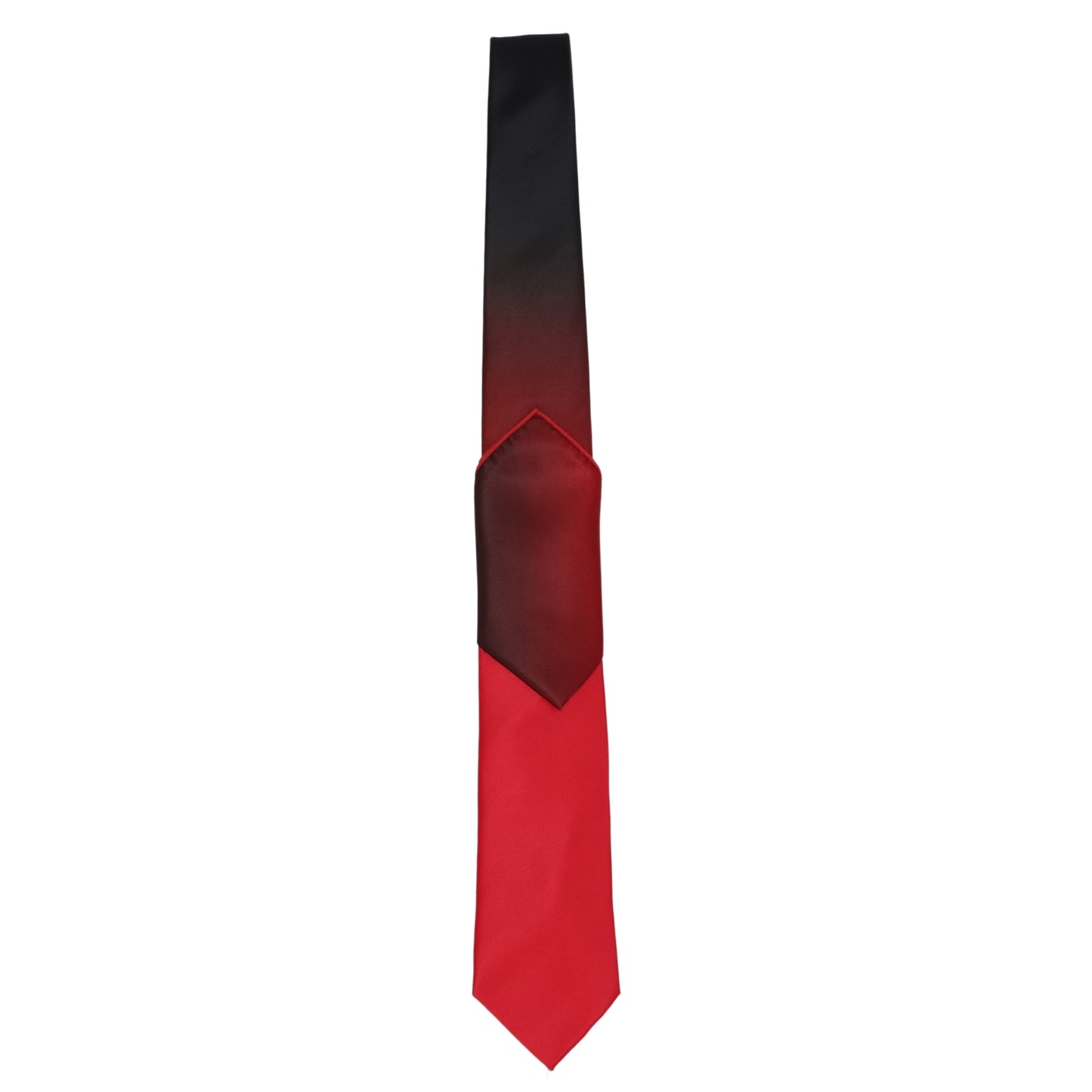 Red To Black Faded Tie