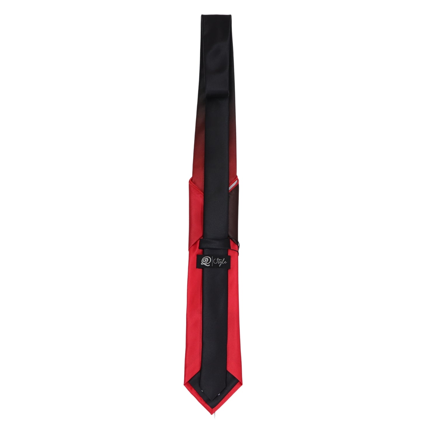 Red To Black Faded Tie