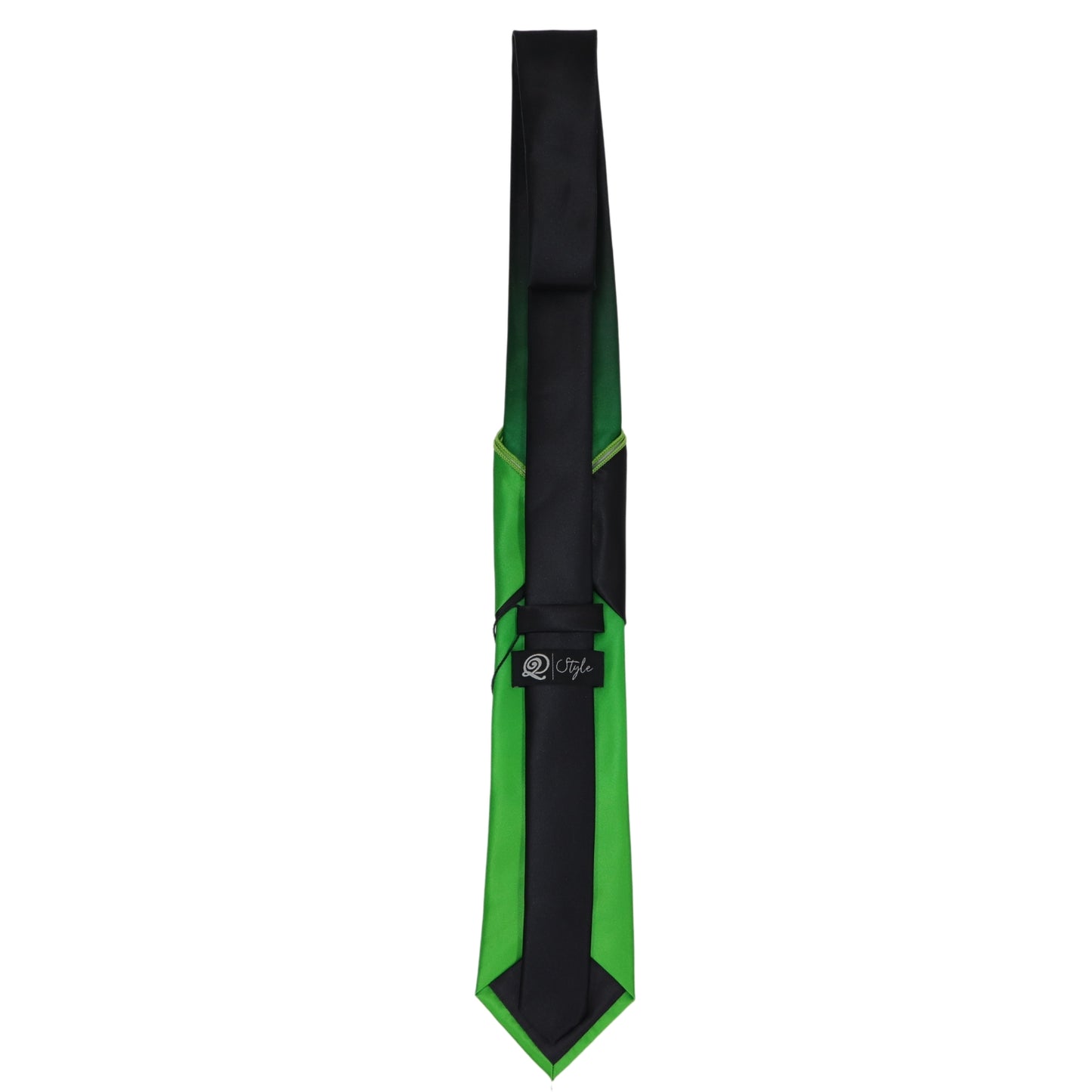 Green To Black Faded Tie