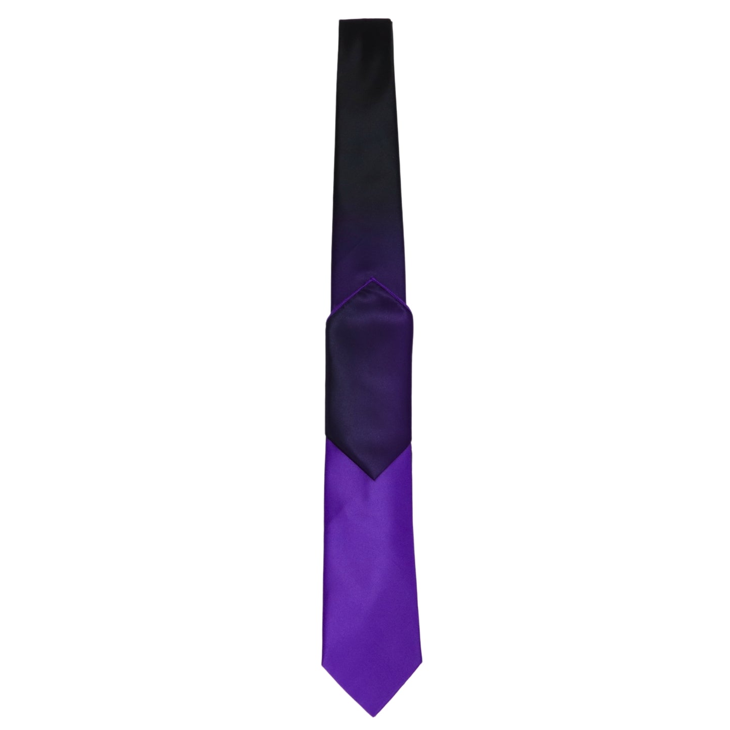 Purple To Charcoal Grey Faded Tie