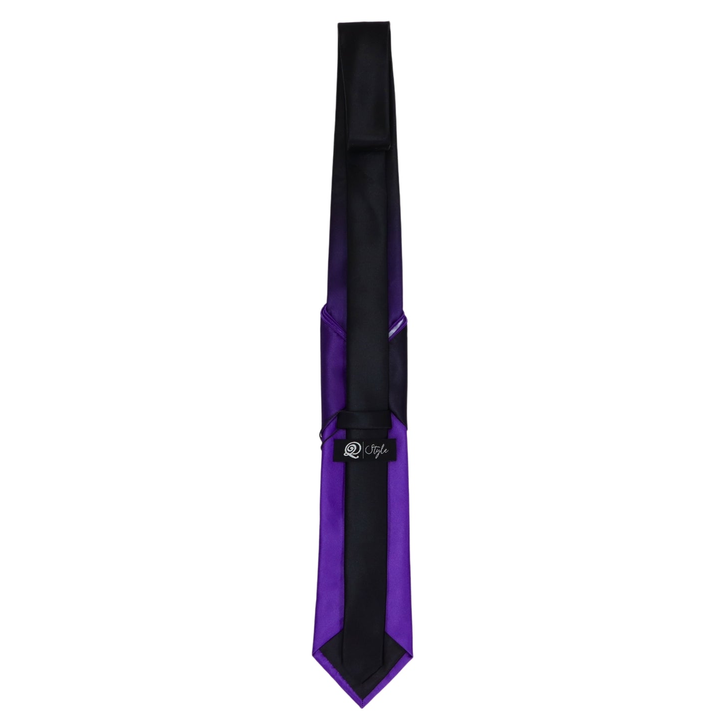 Purple To Charcoal Grey Faded Tie