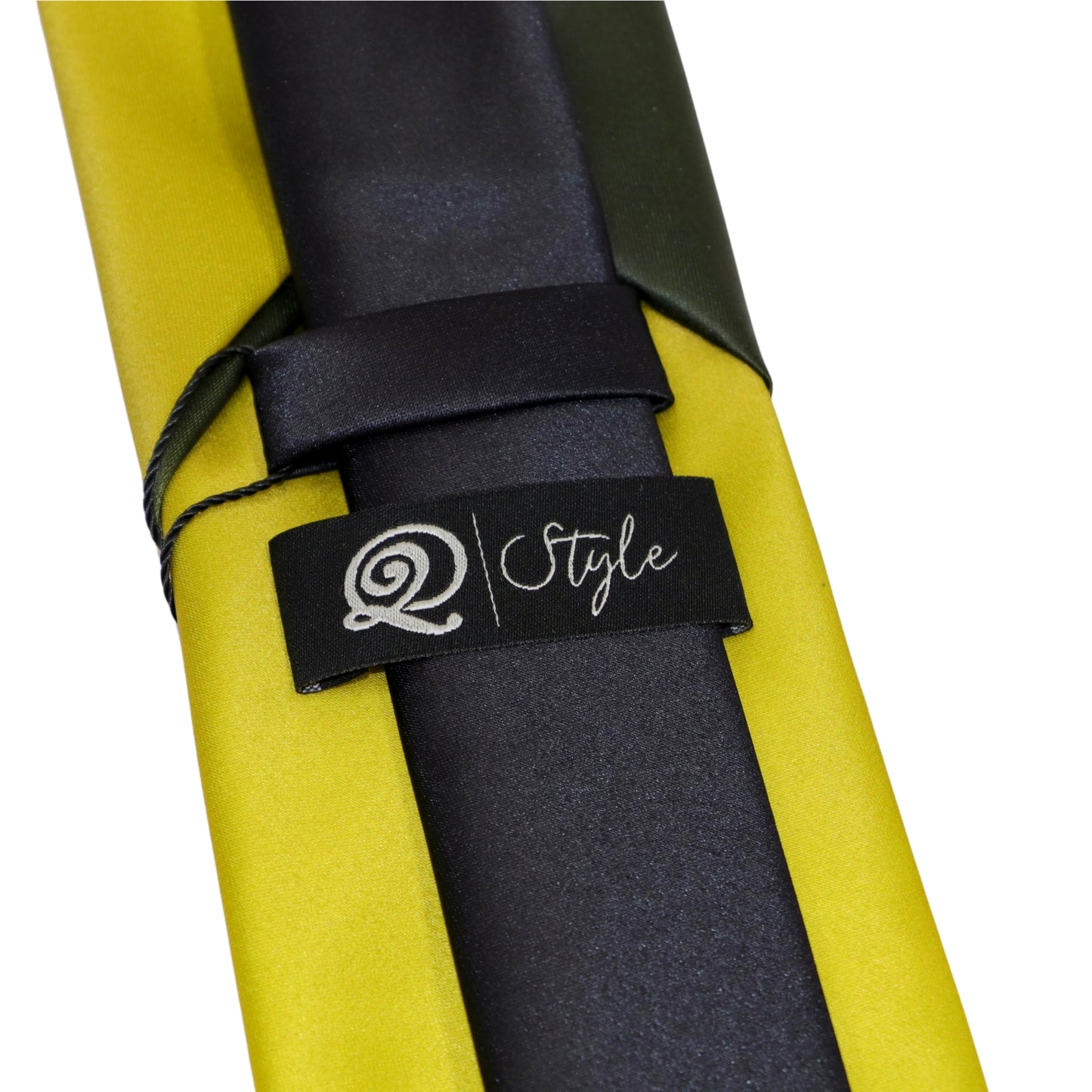 Yellow To Charcoal Grey Faded Tie