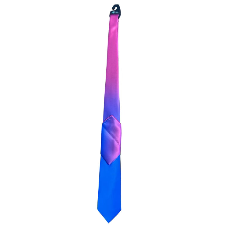 Royal Blue To Fuchsia Faded Tie