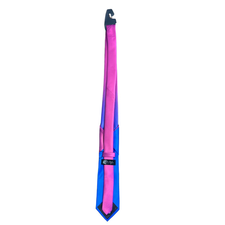 Royal Blue To Fuchsia Faded Tie